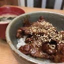 メイプル味噌タレで作るトン丼